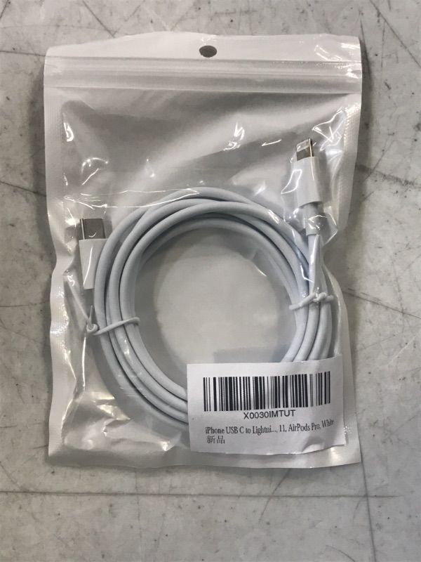 Photo 2 of iPhone Charger Fast Charging Cable: 6ft Long MFi Certified USB C to Lightning Cables-Type C Usbc Phone Charging Cords Block Compatible with iphone14/13/12/11/10/8/XS/XR/X ipad8/mini5 AirPodsPro/Max/ CHORD ONLY