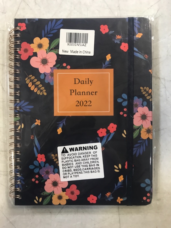 Photo 2 of 2022 Planner Diary - Academic Diary Weekly & Monthly Planner from Jan 2022- Dec 2022 with Monthly Tabs and Inner Pocket, 8.5" x 6.2" Teacher Planner with Hardcover (Blue) ALSO WITH - HAPPY EASTER CARDS