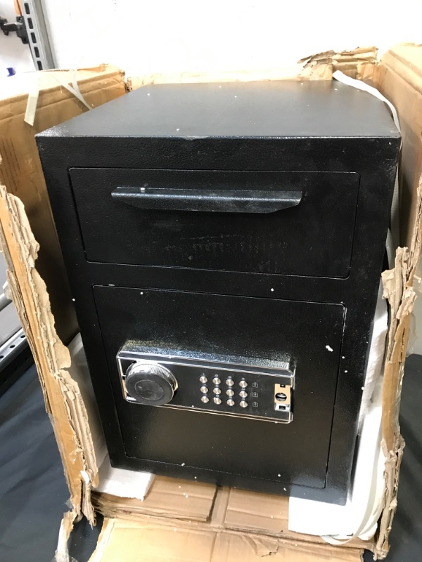 Photo 1 of 2.5 Cub Security Business Safe and Lock Box with Digital Keypad,Drop Slot Safes with Front Load Drop Box for Money and Mail,Business