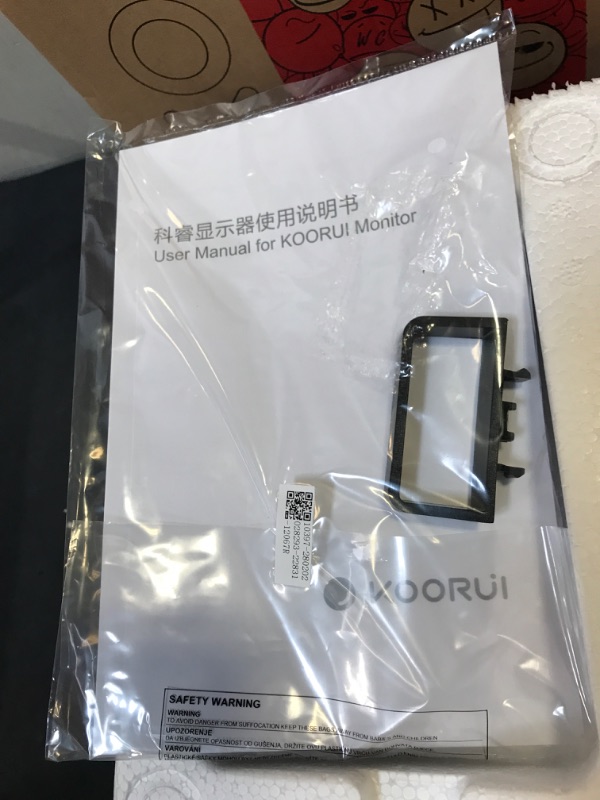 Photo 1 of KOORUI 24 Inch Computer Monitor Full HD 1920 x 1080p VA Display 75Hz 3000:1 Contrast Ratio with HDMI, VGA, Frameless, 75 x 75 mm VESA Mountable, Ergonomic Tilt, Black
