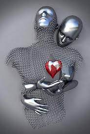 Photo 1 of LuckyBamboo Love Heart Canvas Wall Decor, Abstract Steel Wire Metal Figure Statue Canvas Painting Hanging, Love Kiss Abstract Canvas Love Wall Art for Home/Office 24INX36IN ++PICTURE IS JUST AN EXAMPLE/SIMILAR IT MAY NOT BE EXACT++ / ++FACTORY SEALED++