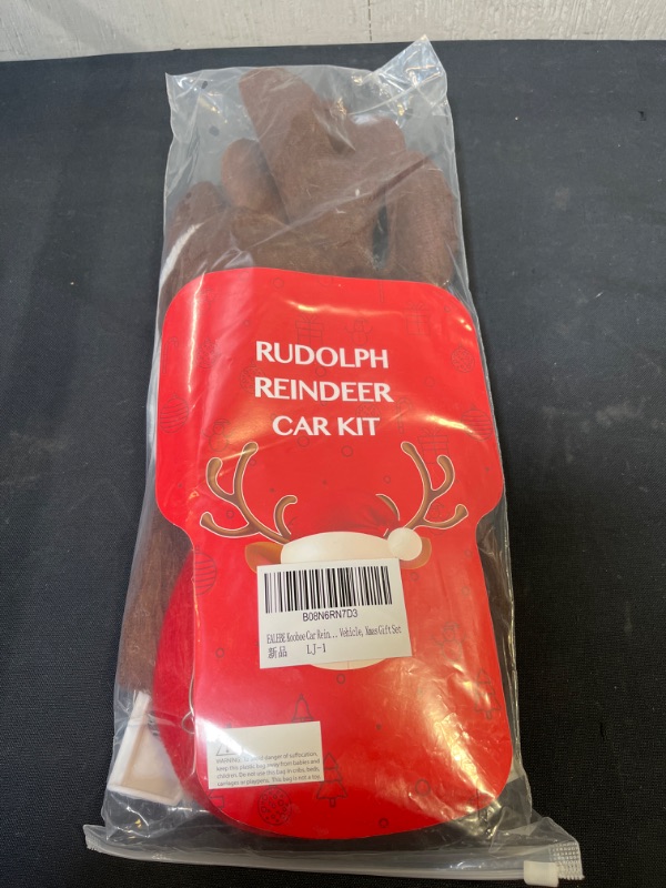 Photo 1 of EALEBE Kooboe Car Reindeer Antlers & Nose Decorations, Christmas Antlers Car Kit with LED Lights Jingle Bell Nose and Tail for Truck, Decorate Any Vehicle, Xmas Gift Set- ++UNABLE TO TEST ITEM++