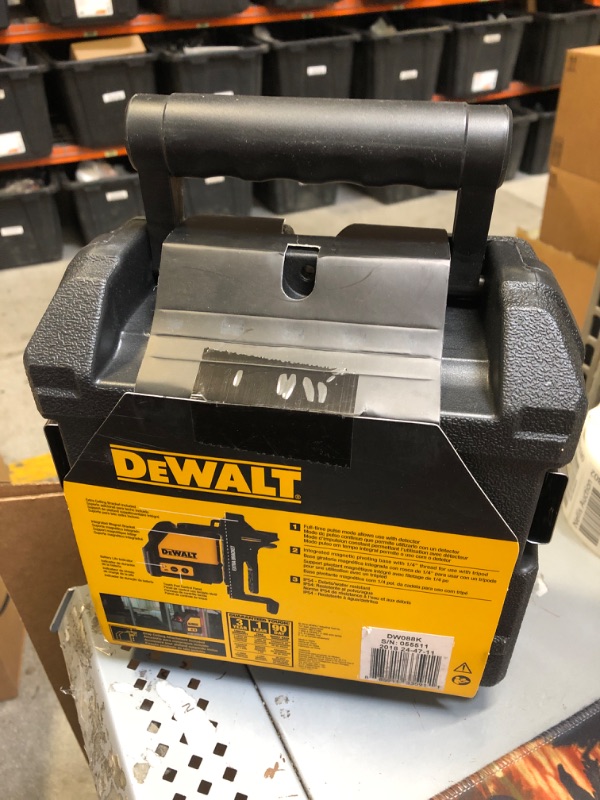 Photo 2 of DEWALT Line Laser, Self-Leveling, Cross Line, Red Beam (DW088K)