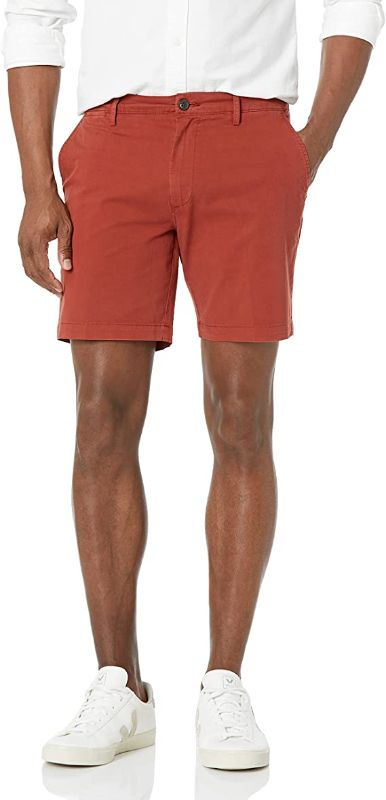 Photo 1 of Goodthreads Men's Slim-Fit 7" Flat-Front Comfort Stretch Chino Short - SIZE 32 -