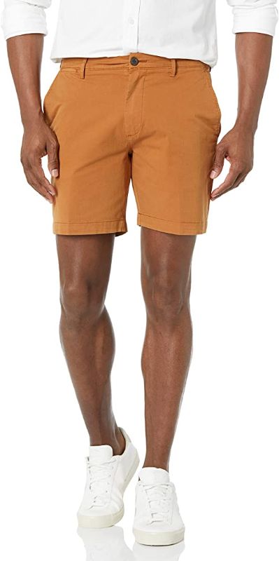 Photo 1 of Goodthreads Men's Slim-Fit 7" Flat-Front Comfort Stretch Chino Short - SIZE 36 -