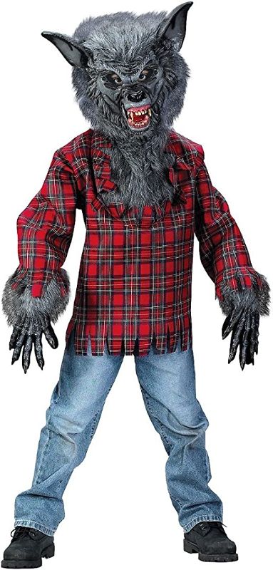 Photo 1 of  Spook Shop Boys Halloween Werewolf Costume - Medium (8-10) - Grey -