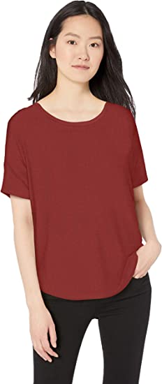 Photo 1 of Daily Ritual Women's Jersey Relaxed-Fit Short-Sleeve Drop-Shoulder Scoopneck T-Shirt - SMALL - 