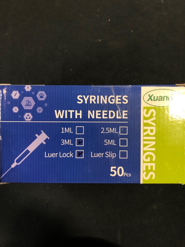 Photo 2 of 50 Count Syringes with needles - 3ML - Luer Lock
