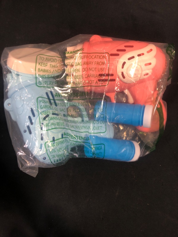 Photo 1 of 2Pcs 23 Holes Gatling Machine Bubble Toy for Kids, 2022 Upgraded Automatic Bubble Gun for Kids Ages 4-13 Boys Girls Birthday Gifts