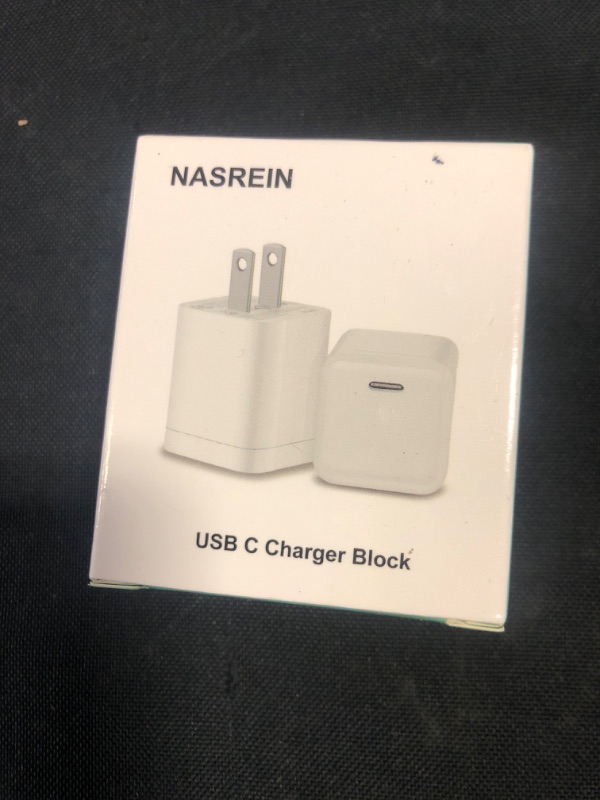 Photo 2 of NASREIN PD Fast Charger 20W,2-Pack USB-C Power Adapter Wall Charger PD3.0 USB Type C Charging Box Brick Plug Block Cube for ipad,iPhone 13/12/11,AirPods,Sumsung Galaxy,Moto,Pixel,Android Cell Phones