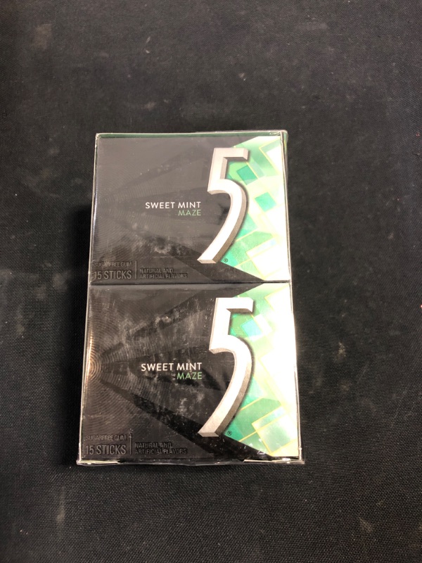 Photo 2 of 5 Gum Sweet Mint Sugarfree Gum, 15 Piece (10 Packs) Maze