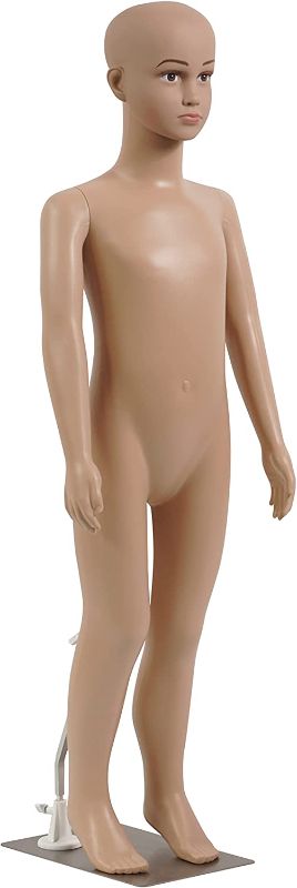 Photo 1 of Kid Torso Dress Form Mannequin - Detachable & Adjustable Mannequin Full Body Stand (Female), Lightweight & Portable, Shows Vivid Facial Expressions, Fits All Kinds of Clothes - ** MISSING PCS UNKNOWN 
