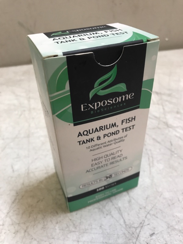 Photo 2 of 10 in1 Aquarium Water Test Kit (100 Pack) by Exposome BioSciences. EXP 09 01 2024