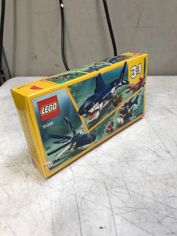 Photo 1 of LEGO Creator 3in1 Deep Sea Creatures 31088 Building Toy Set for Kids, Boys, and Girls Ages 7+ (230 Pieces)