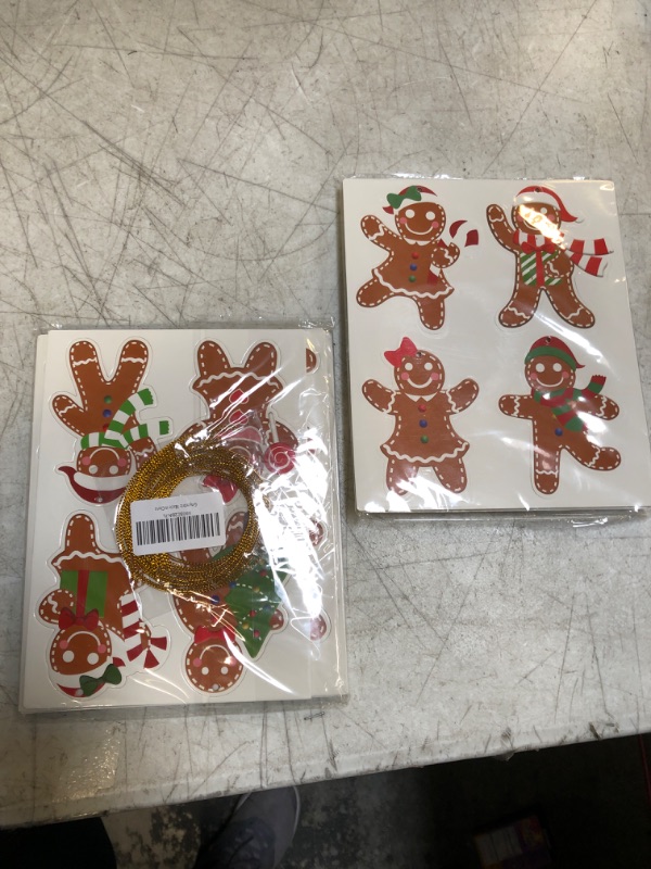 Photo 2 of 24 Pcs Gingerbread Christmas Ornaments Gingerbread Christmas Decor - Gingerbread House Decorations Kit Jbr (2PACK)