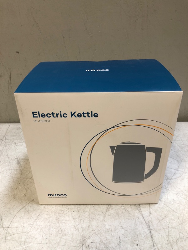 Photo 2 of Miroco Electric Kettle Temperature Control Stainless Steel 1.7 L Tea Kettle, BPA-Free Hot Water Boiler Cordless with LED Light, Auto Shut-Off, Boil-Dr
++FACTORY SEALED++
