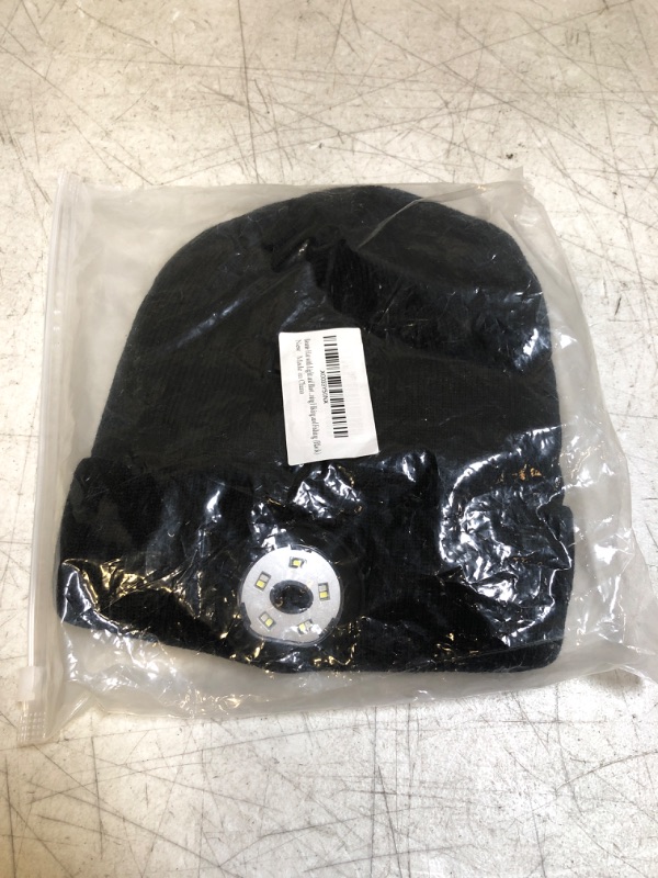 Photo 1 of GP Life Bluetooth Beanie Hat with Light, Unisex Headlamp Cap with Headphone for Man Woman?Black)
