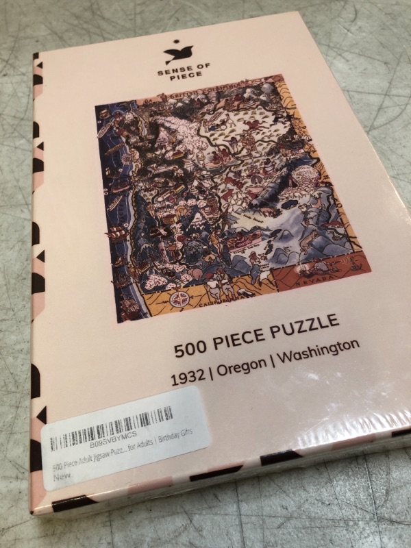 Photo 2 of 500 Piece Adult Jigsaw Puzzle | 1932 | Oregon | Washington | Hand Made | Jigsaw Puzzle Game for Adults | Birthday Gifts