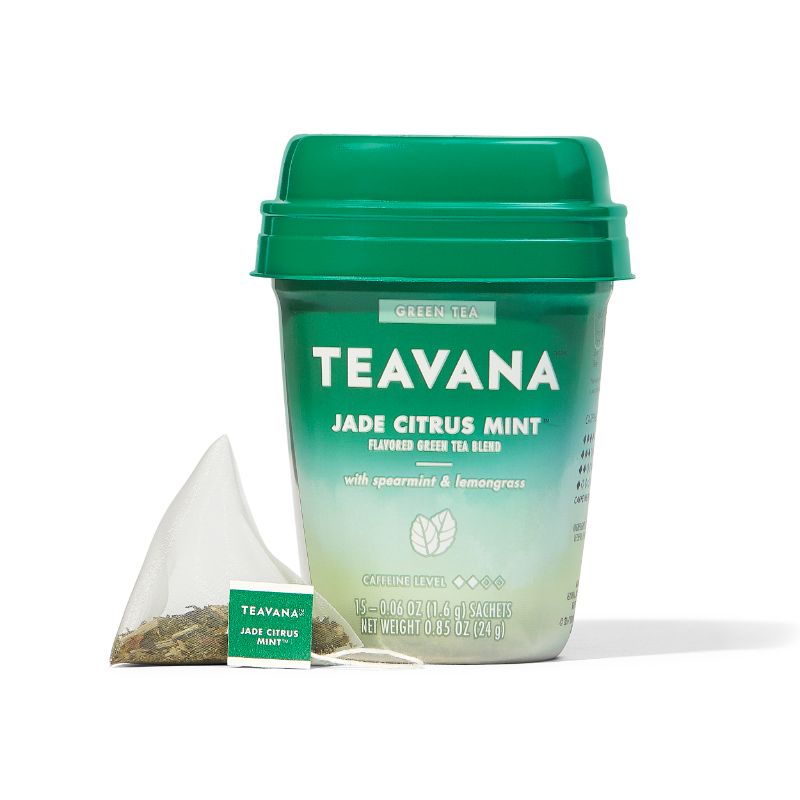 Photo 1 of 4 COUNT Teavana Jade Citrus Mint, Green Tea With Spearmint and Lemongrass, 15 Sachets