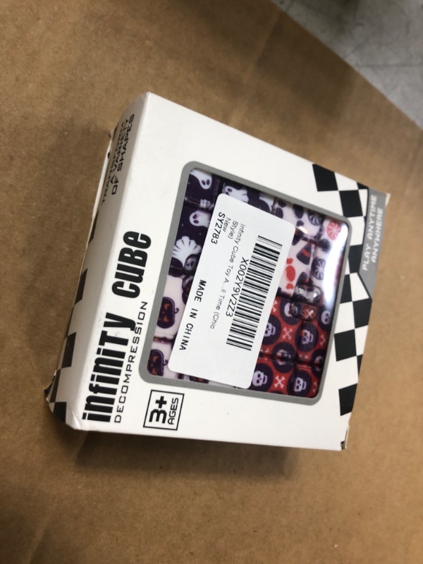 Photo 1 of Infinity Cube Toy Anxiety Relief Fidget Toy Hand Held Magic Sensory Stress Cube Toy for Adults Kids Relieve Stress Christmas Party Favors (Chic Style)