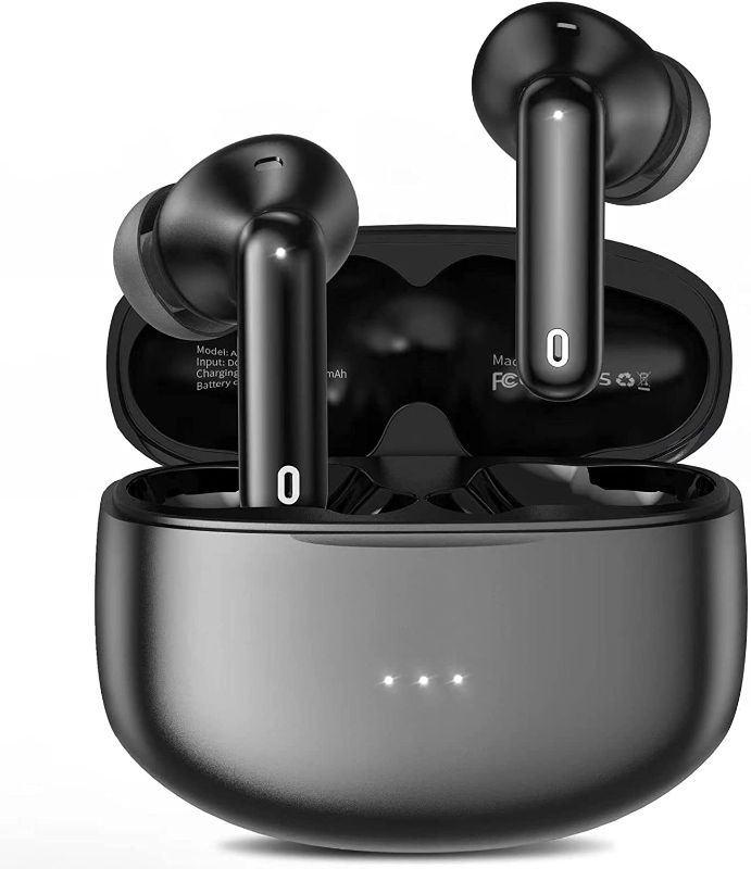 Photo 1 of A40 Pro Wireless Earbuds, 50Hrs Playtime Bluetooth Earbuds Built in Noise Cancellation Mic with Charging Case, Bluetooth Headphones with Stereo Sound, IPX7...
