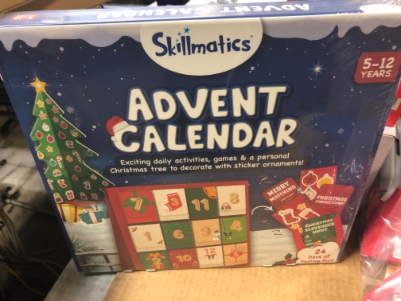 Photo 2 of Skillmatics Countdown to Christmas Advent Calendar 2022 | Holiday Gifts for 5 to 12 Years | Includes exciting daily activities, games & a personal Christmas tree to decorate with sticker ornaments
