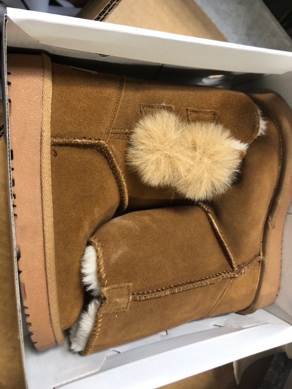 Photo 2 of 11 little kids------DREAM PAIRS Boys & Girls Toddler/Little Kid/Big Kid Winter Snow Boots 11 Little Kid Pompom-chesnut