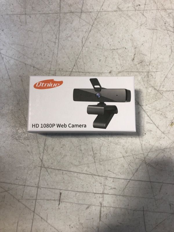 Photo 1 of Qtniue Webcam with Microphone and Privacy Cover, FHD Webcam 1080p, Desktop or Laptop and Smart TV USB Camera for Video Calling, Stereo Streaming and Online Classes 30FPS