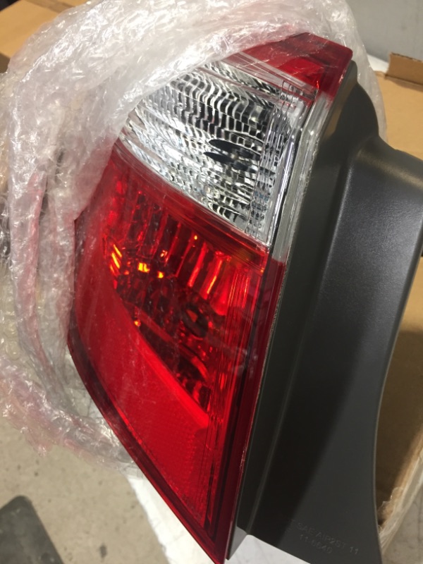 Photo 3 of LABLT Red Clear Tail Light Signal Lamp Outer Driver Side Replacement for 2014-2016 Toyota Corolla