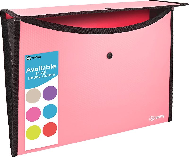 Photo 1 of Square Flap Document Holder Pink, Expanding File Folder, A4 Letter Size Reusable Filling Envelopes, Snap Closure Wallet File Pouch Also Available in Blue, Purple, Green, Red, Grey, 30 Pc– By Enday 30 Green ** FACTORY PACKAGED 