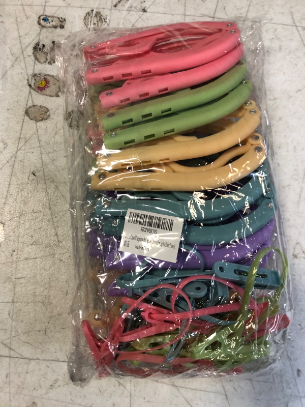 Photo 1 of 20 Pcs Travel Hangers with Clips- Portable Folding Clothes Hangers Travel Accessories Foldable Clothes Drying Rack for Travel