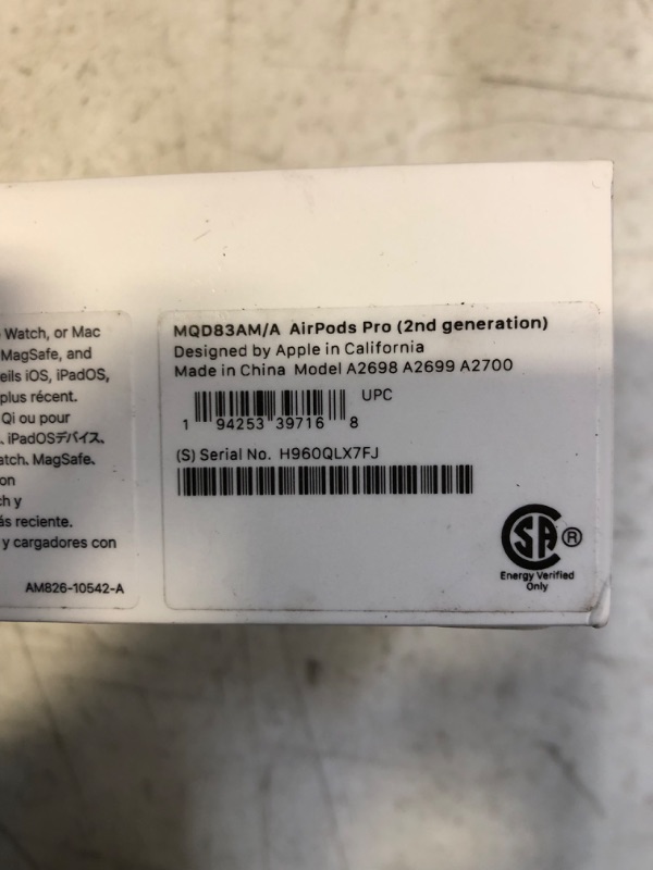 Photo 6 of AirPods Pro (2nd generation)
FACTORY SEALED