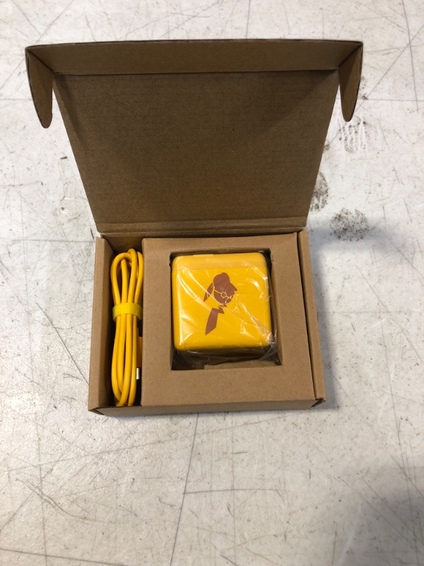 Photo 1 of Charger Compatible with Nintendo Switch or OLED Model, Samsung S10, Fast Travel Charger with 1M Type C Cable, 45W AC Adapter, Supports Nintendo Switch Dock Station and TV Mode, Yellow
