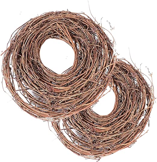 Photo 1 of 2 Pack DIY Crafts Natural Grapevine Twig Garland Wreaths Wedding Door Wall Decor