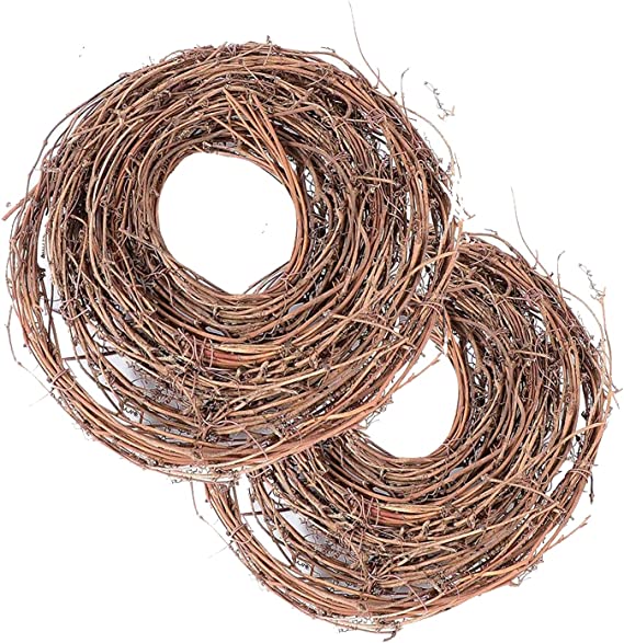 Photo 1 of 2 Pack DIY Crafts Natural Grapevine Twig Garland Wreaths Wedding Door Wall Decor - 15 Feet