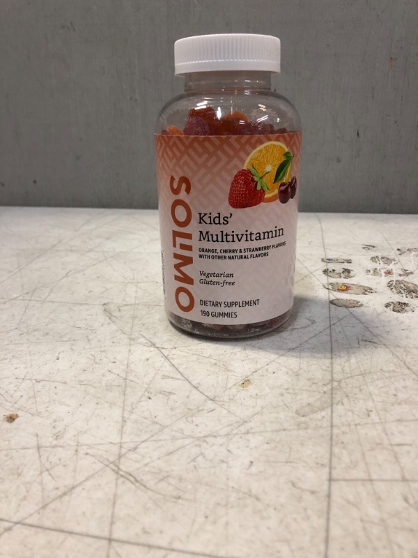 Photo 2 of Amazon Brand - Solimo Kids' Multivitamin, 190 Gummies 190 Count (Pack of 1)Exp: 02/24