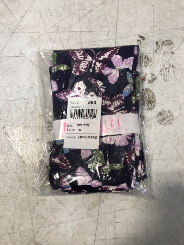 Photo 1 of childrens leggings Size XXL/TTG Color Empire purple