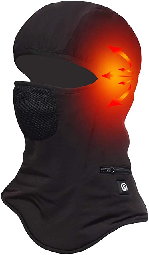 Photo 1 of Battery Balaclava Face Ski Mask,Windproof Heated Hat Motorcycle,Riding Women Men  SIZE L