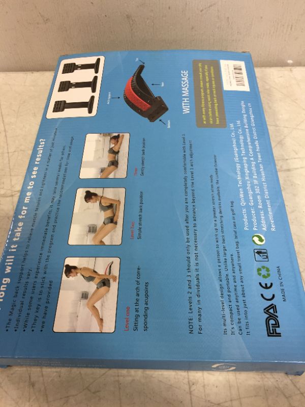 Photo 2 of Back Stretcher for Lower Back Pain Relief, Back Cracker Board, Lower Back Pain Relief Device, Spine Cracker, Multi-Level Back Massager Lumbar, Pain Relief for Herniated Disc Sciatica Scoliosis-Blue