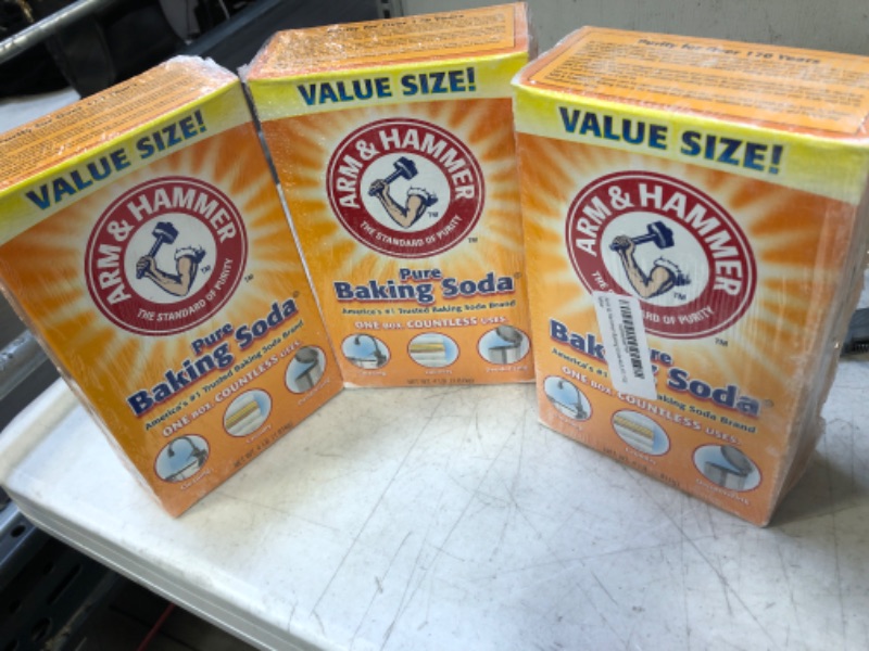 Photo 2 of Arm & Hammer Baking Soda-4LB (01170) 4 Pound (Pack of 1), 3 COUNT 