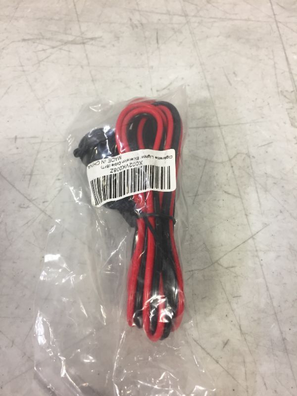 Photo 1 of Cigarette Lighter Extension Cord - 6ft Male Plug to Female Socket Cigarette Lighter Extension Cable Adapter with LED Lights Indicator 16AWG Power Cord for Tire Pump Inflator, Air Compressor (6FT)