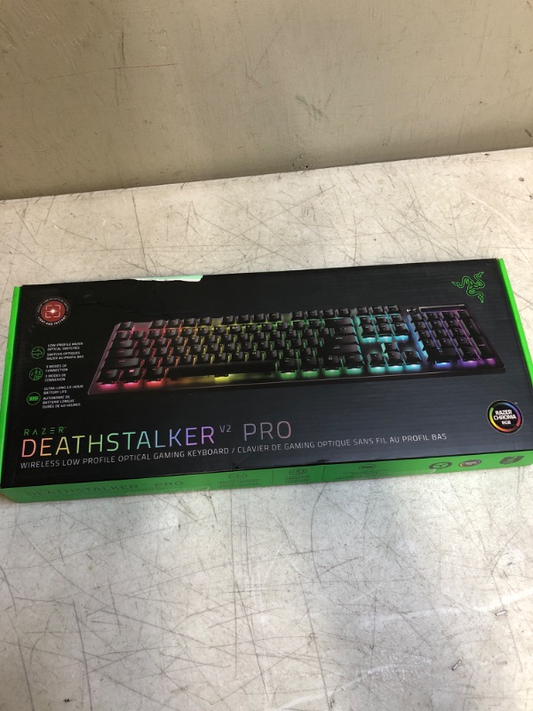 Photo 2 of Razer DeathStalker V2 Pro - Wireless Low Profile Optical Gaming Keyboard
