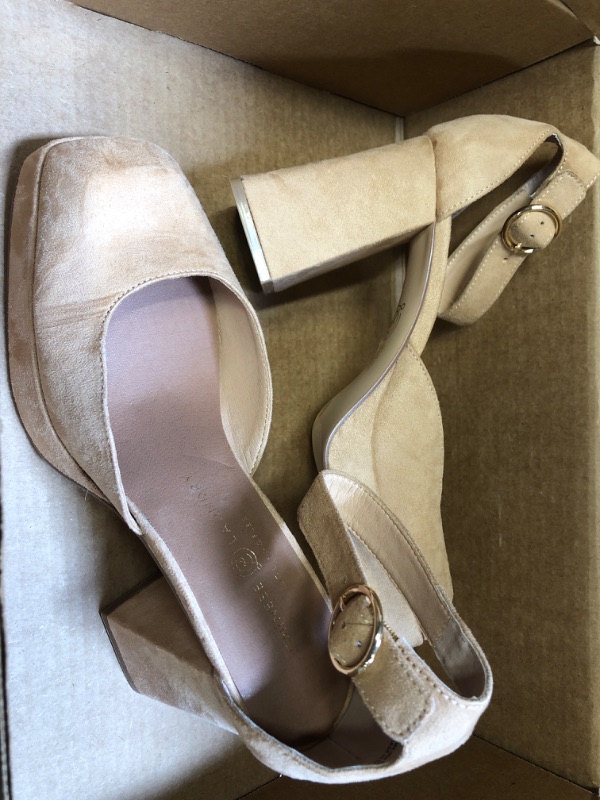 Photo 2 of 9---Chinese Laundry Women's Oaklen Pump 9 Nude Suede