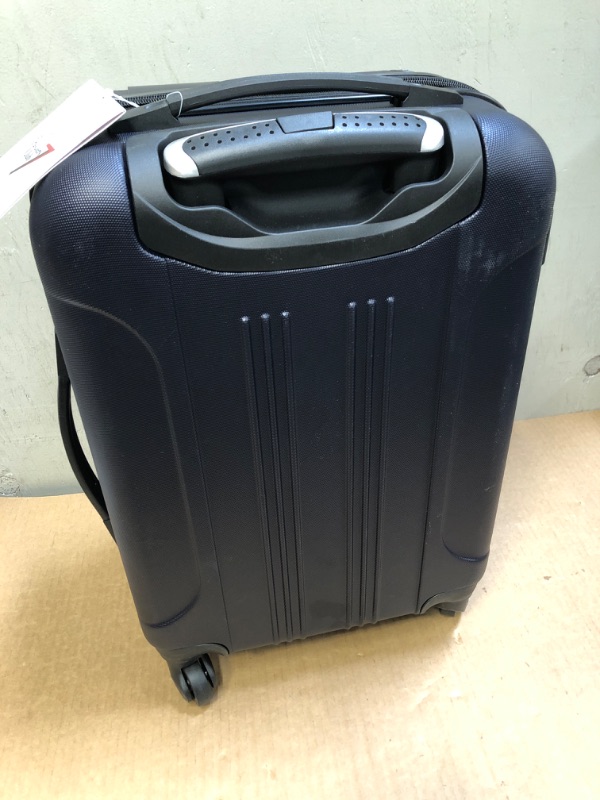 Photo 3 of 20in---Travelers Club Chicago Hardside Expandable Spinner Luggage, Navy Blue, 20" Carry-On Navy  