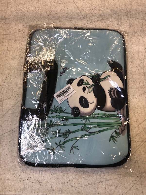 Photo 2 of 11" 11.6" 12" 12.1" 12.5 Inch Laptop Carrying Bag Case Notebook Ultrabook Bag Tablet Cover Neoprene Sleeve Briefcase Bag With Outside Handle For 11 in 11.6 in 12 in 12.1 in 12.5 in Cute Panda