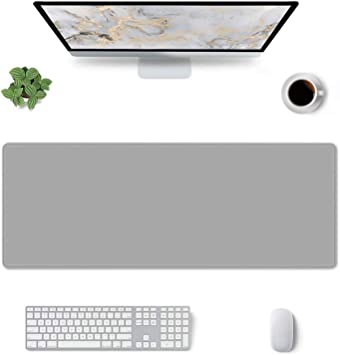 Photo 1 of Grey Large Mouse Pad XXL Gaming/Office Desk Pad Extended Keyboard Pad Computer Laptop Desk Mat Waterproof Non-Slip Rubber Base