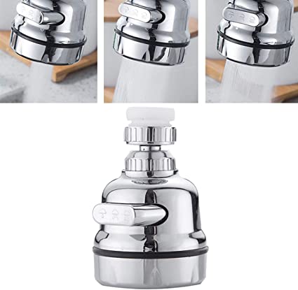 Photo 1 of 360 Degree Swivel Faucet Aerator Movable Kitchen Faucet Head 3 Modes Position