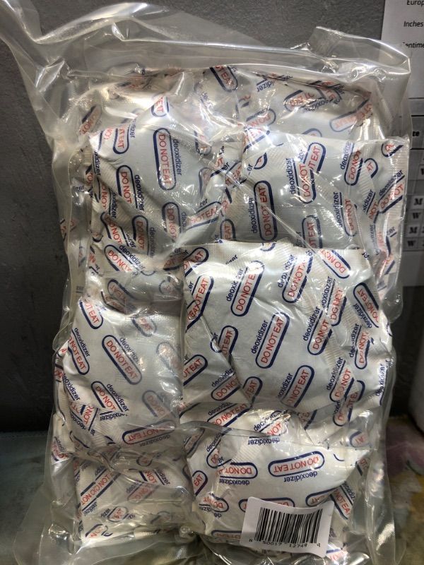 Photo 1 of 200cc (10 Individual Pack of 10 Packets, Total 100 Packets) Oxygen Absorbers for Food Storage, Food Grade Oxygen Absorbers Packets for Food (200CC(100-Pack))- Sealed