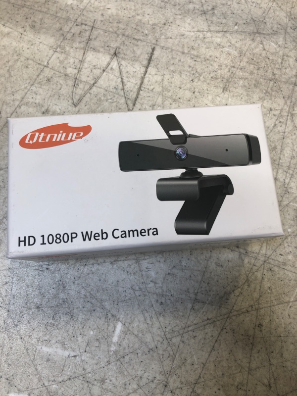 Photo 2 of Qtniue Webcam with Microphone and Privacy Cover, FHD Webcam 1080p, Desktop or Laptop and Smart TV USB Camera for Video Calling, Stereo Streaming and Online Classes 30FPS