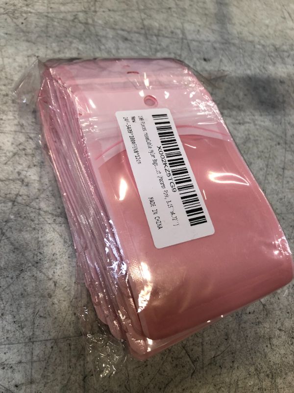 Photo 2 of 100 Pieces resealable Mylar Bags with Clear Window Smell Proof Pouch Packaging Bag for Lip Gloss Eyelash Tea Party Favors Sample Food Jewelry Craft Product (Macaron Pink, 3.15''x4.72'') Macaron Pink 3.15x4.72 Inch (Pack of 100)1007093378
